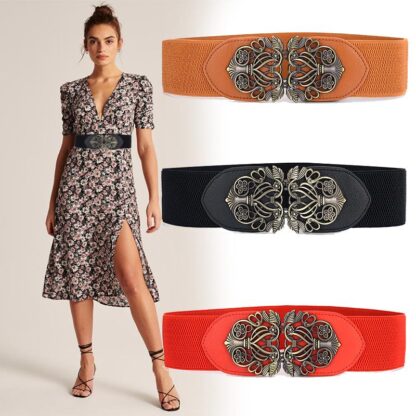 Купить Belts Girdle Ladies Sweet Korean Retro Dress All-match Elastic Webbing Female Personality