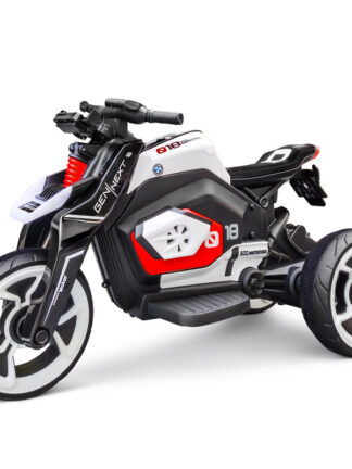 Купить Children Driving Rechargeable Electric Motorcycle Riding Male And Female Baby Three-wheeled Toy Car Dual-drive With Led Lights