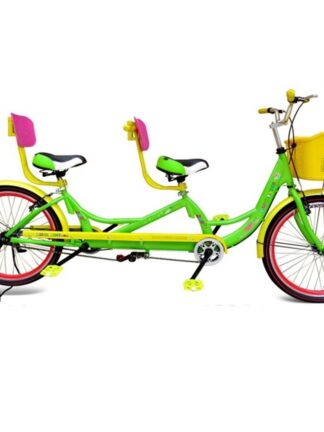 Купить Double Bicycle Lovers Parents and Children Family Travel Non-Foldable Light Sightseeing Bicycle