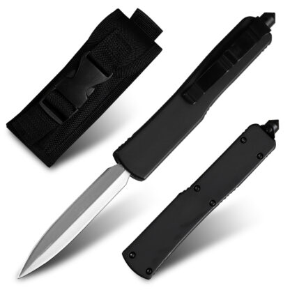 Купить MT BM D2 Steel Double Action Front Automatic Knife Button Fishing EDC Tool Military Tactical Combat Knife Camping Hunting Self Defense Gear With Nylon Scabbard