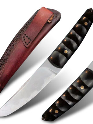 Купить Japan imported SKD-11 mold steel knife samurai fixed blade camping hunting knife military tactical combat knives with sheath EDC tools