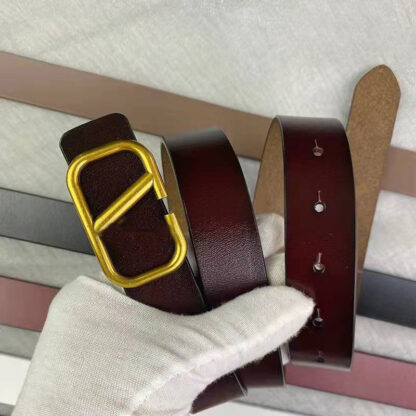 Купить Belts for Women Designer Fashion Men Genuine Leather Belt mens Classic Letter Double buckle man jeans belt width 3.8CM