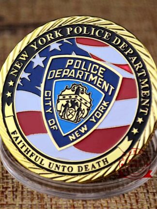 Купить 20pcs Non Magnetic Crafts USA NY Police Coin Sacrifice Warriors Heroes Memorial Eagle Challenge Badge Gift