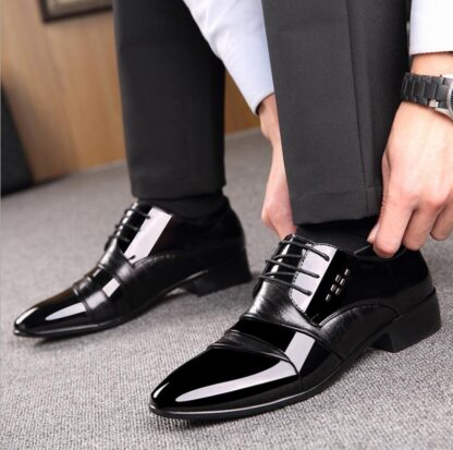 Купить 2022 Dress Shoes Classic Brown Office Formal Elegant Business Black Men's Fashion Slip-On