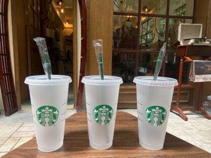 Купить Goddess Starbucks 24oz/710ml Plastic Mugs Tumbler Reusable Clear Drinking Flat Bottom Pillar Shape Lid Straw Cups 10pcs Mug