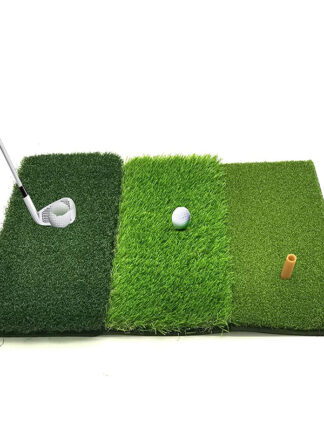Купить Golf Mat Portable with Rubber Tee Seat Realistic Turf Putter Outdoor Sports Training Carpet Aids Indoor Office