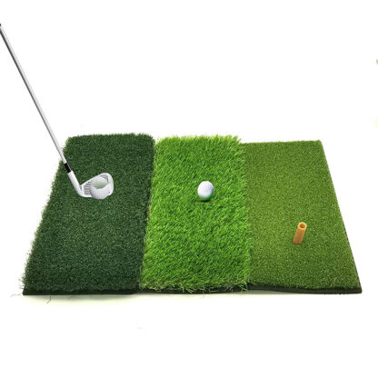 Купить Golf Mat Portable with Rubber Tee Seat Realistic Turf Putter Outdoor Sports Training Carpet Aids Indoor Office