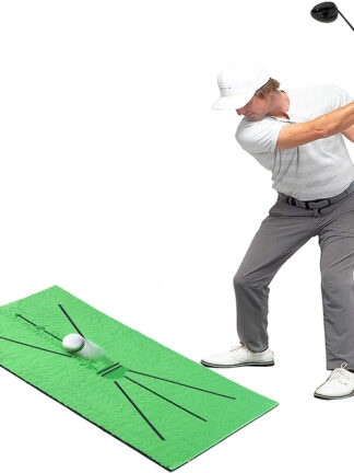 Купить Sports Aid Equipment Golf Training Mat for Swing Detection Golfer Practice Putting Indoor Outdoor Office Accessories Drop Game Gift Carpet