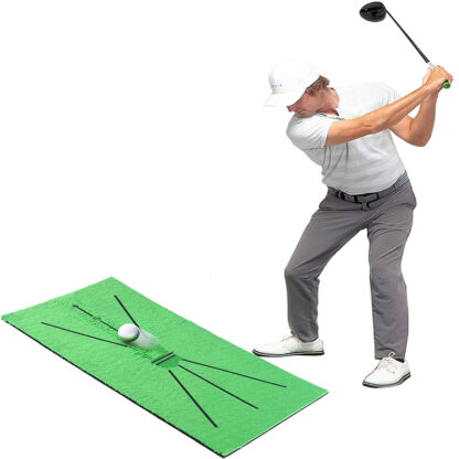 Купить Sports Aid Equipment Golf Training Mat for Swing Detection Golfer Practice Putting Indoor Outdoor Office Accessories Drop Game Gift Carpet