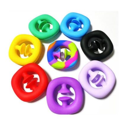 Купить Rainbow Fidget Grab Snap Squeeze Toy Party Favor Hand Snappers Hands Strength Grip Grabs Squeezy Sensory Toys
