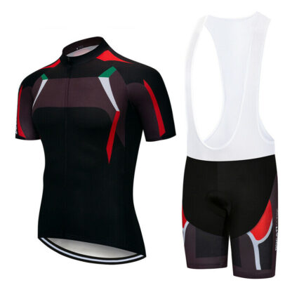 Купить 2021 Mens Cycling Jersey Race fit Gel Padded Bike MTB Bib Shorts