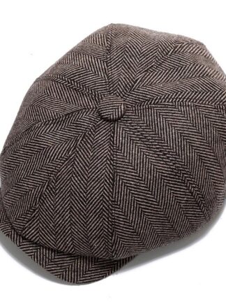 Купить New Fashion Berets Same MAN HAT BERET Wool Boina Sboy Cap Octagonal Hats For Male Autumn Winter Spring Warm Protect Ear