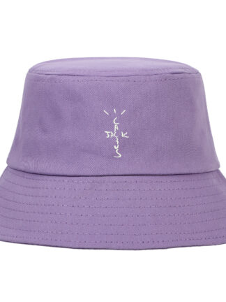 Купить Men and Women Bucket Hat Cactus Jack Letters Embroidery Caps Couple Travis Scott Hats