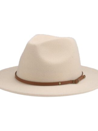 Купить New Fashion Wide Brim Hats Women Solid Panama Belt Band Classic Formal Wedding Decorate For Men Camel Khaki Fedora Sombreros De Mujer