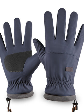 Купить Outdoor Windproof Waterproof Foreign Trade Arctic Fleece Gloves Men Winter Riding Skiing Mountaineering