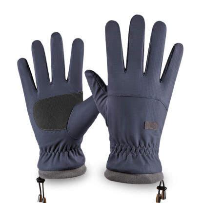 Купить Outdoor Windproof Waterproof Foreign Trade Arctic Fleece Gloves Men Winter Riding Skiing Mountaineering