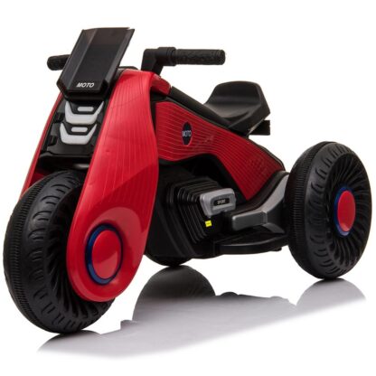 Купить Children's Electric Motorcycle 3 Wheels Double Drive Red Child Charged Toys With Music Playback Function Perfect Gift For Kids