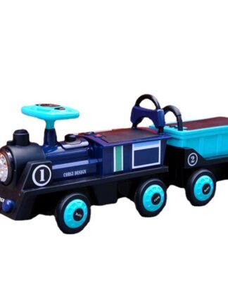 Купить Children's Electric Train Self-driving Battery Car Four-wheel Dual-drive Remote Control Car Male And Female Baby Toy