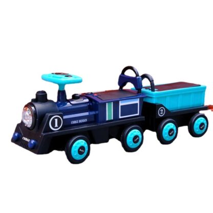 Купить Children's Electric Train Self-driving Battery Car Four-wheel Dual-drive Remote Control Car Male And Female Baby Toy