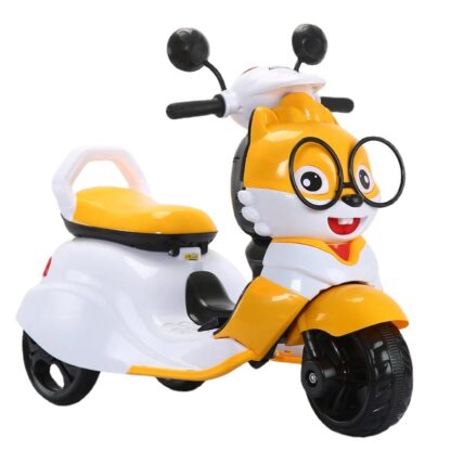 Купить New Cartoon Cute Squirrel Shape Children Electric Motorcycle Toy Three-wheel Drive Early Education Ride on Car Electric for Kid