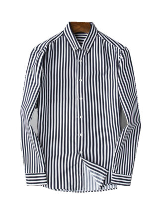 Купить 2021 Luxurys Designers Men's Business Casuals shirt men long sleeve striped slim fit masculina wine social male T-shirts fashion checked M-3XL#60