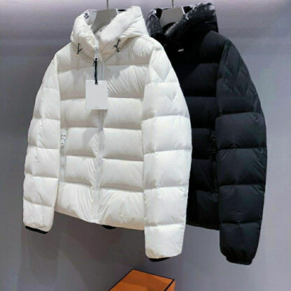 Купить Fashion Women Men Winter Letter Print Puffer Jacket Warm Hooded Down Coat Casual Padded Coat