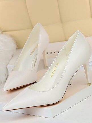 Купить Women Pumps Wedding Shoes Woman High Heels sandal Nude Fashion Ankle Straps Rivets Sexy Bridal Shoe 34-43 9511-17