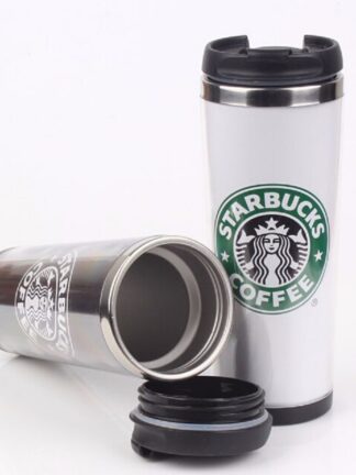 Купить Starbucks Double Wall Stainless Steel Mug Flexible Cups/Coffee Cup/Mug Tea / Travelling Mugs/ Tea Cups/Wine Cups 4 colors