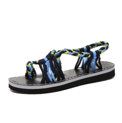 Купить 2021 Summer Sandals Women Casual Transparent Flat Gladiator Chain Open Toe Flip Flop Outdoor Sandalia Feminina