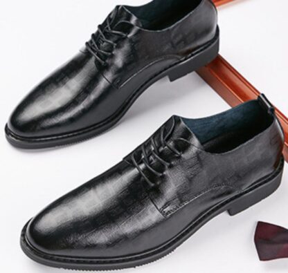 Купить 2022 Dress Shoes Formal Classic Office Business Elegant Black Men's Fashion Slip-On