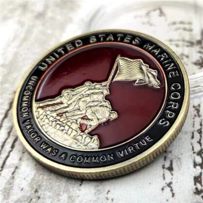 Купить 20pcs Non Magnetic Bronze Plated Coins Craft USA Marine Corps Navy Emblem SEMPER FIDELIS Military Challenge Collectible Gifts