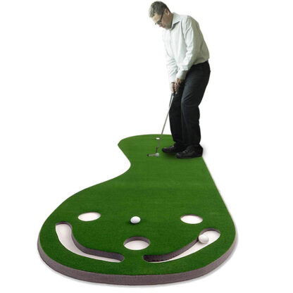 Купить For Sale Kidney-Shaped Rubber Mini Golf Putting Green Practice Equipment Swing Training Hitting Aids Mat Indoor