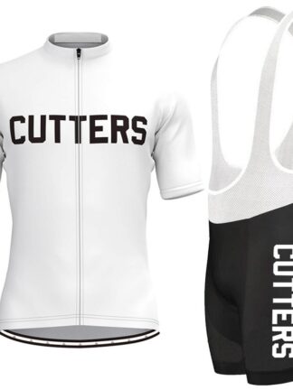 Купить BREAKING AWAY CUTTERS CYCLING Jersey And Bib Shorts Set WHITE RED