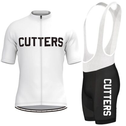 Купить BREAKING AWAY CUTTERS CYCLING Jersey And Bib Shorts Set WHITE RED