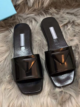 Купить New Fashion Milano slippers Summer fashion women flip flops lady shoes Flat Ladies loafer Genuine Leather Designer luxury