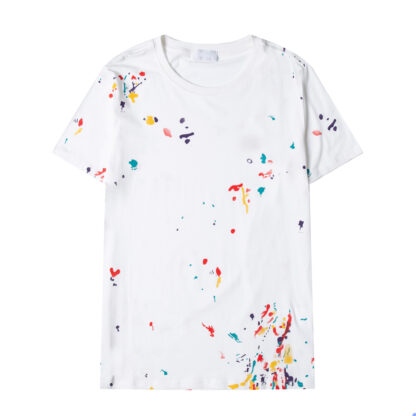 Купить Fashion Casual Cotton Men T Shirts Color Printing Summer Short Sleeved Tees Shirt