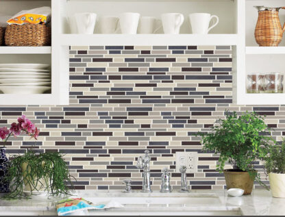 Купить Art3d 30x30cm 3D Wall Stickers Self-adhesive Water Proof Peel and Stick Backsplash Tile for Kitchen Bathroom