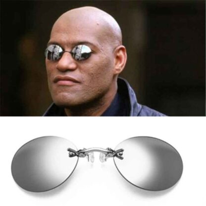 Купить Clip On Nose Glass Round Rimls Matrix Morpheus Sunglass Mini Framels Vintage Men Eyeglass UV400