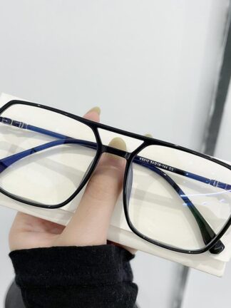 Купить Sunglasses Fashion Office Anti Blue Light Glasses For Men Women TR90 Screen Protection Retro Black Square Oversized Eyeglasses SH88