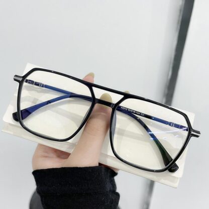 Купить Sunglasses Fashion Office Anti Blue Light Glasses For Men Women TR90 Screen Protection Retro Black Square Oversized Eyeglasses SH88