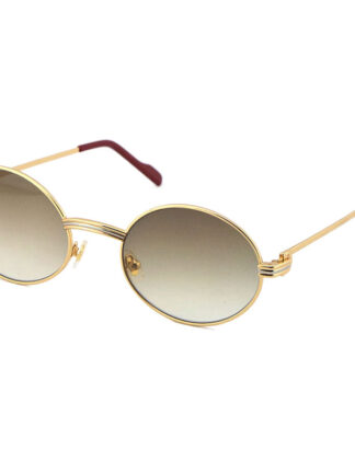 Купить Larger 1186111 Metal Sunglasses Exquisite Both men and women Adumbral Glasses UV40 Lens Size:55-22-140mm silver 18K gold frame