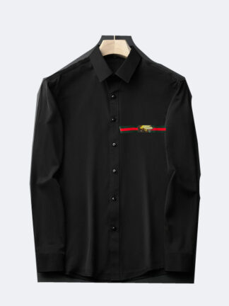 Купить 2021 Luxurys Designers Men's Business Casuals shirt men long sleeve striped slim fit masculina wine social male T-shirts fashion checked M-3XL#85