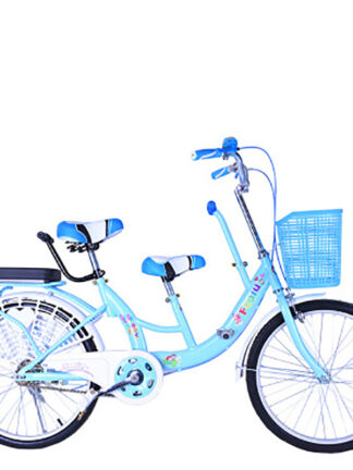 Купить Two-Person 22-Inch Bike Mother And kid Bike Women's Mum & Child Bicycle Can Bring 2 Children
