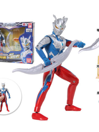 Купить Bandai Ultraman Super Hero Toy Movable Zero Uub Ultraman Action Figure Model Toys Weapons Set Cartoon Figures Collection Gift