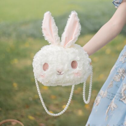 Купить 18cm Kids Cute Rabbit Animals Stuffed Bag Plush Girls Kawaii Backpack