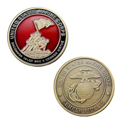 Купить 50pcs Non Magnetic Craft Bronze Plated Coins USA Marine Corps Navy Emblem SEMPER FIDELIS Military Challenge Collectible Gifts