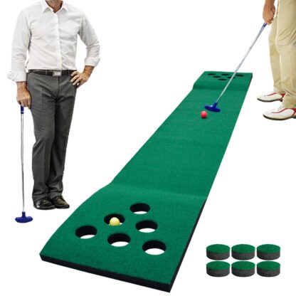 Купить Golf Putting Green Patice Portable Mat with Auto Ball Return Function Practice Training Aid