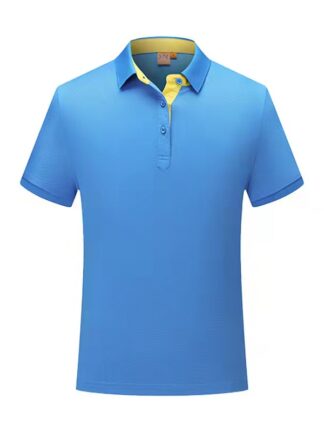 Купить Short sleeve lapel polyester polo advertising shirts custom made cultural shirt t work clothes customed group man sport diy polos