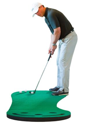 Купить High quality Mini Golf Simulator Putting Green Thickening Traine Training Aids Non-SlipH itting Swing Trainer Mat Indoor Outdoor Office