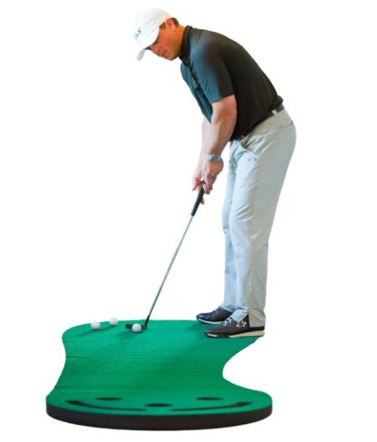 Купить High quality Mini Golf Simulator Putting Green Thickening Traine Training Aids Non-SlipH itting Swing Trainer Mat Indoor Outdoor Office